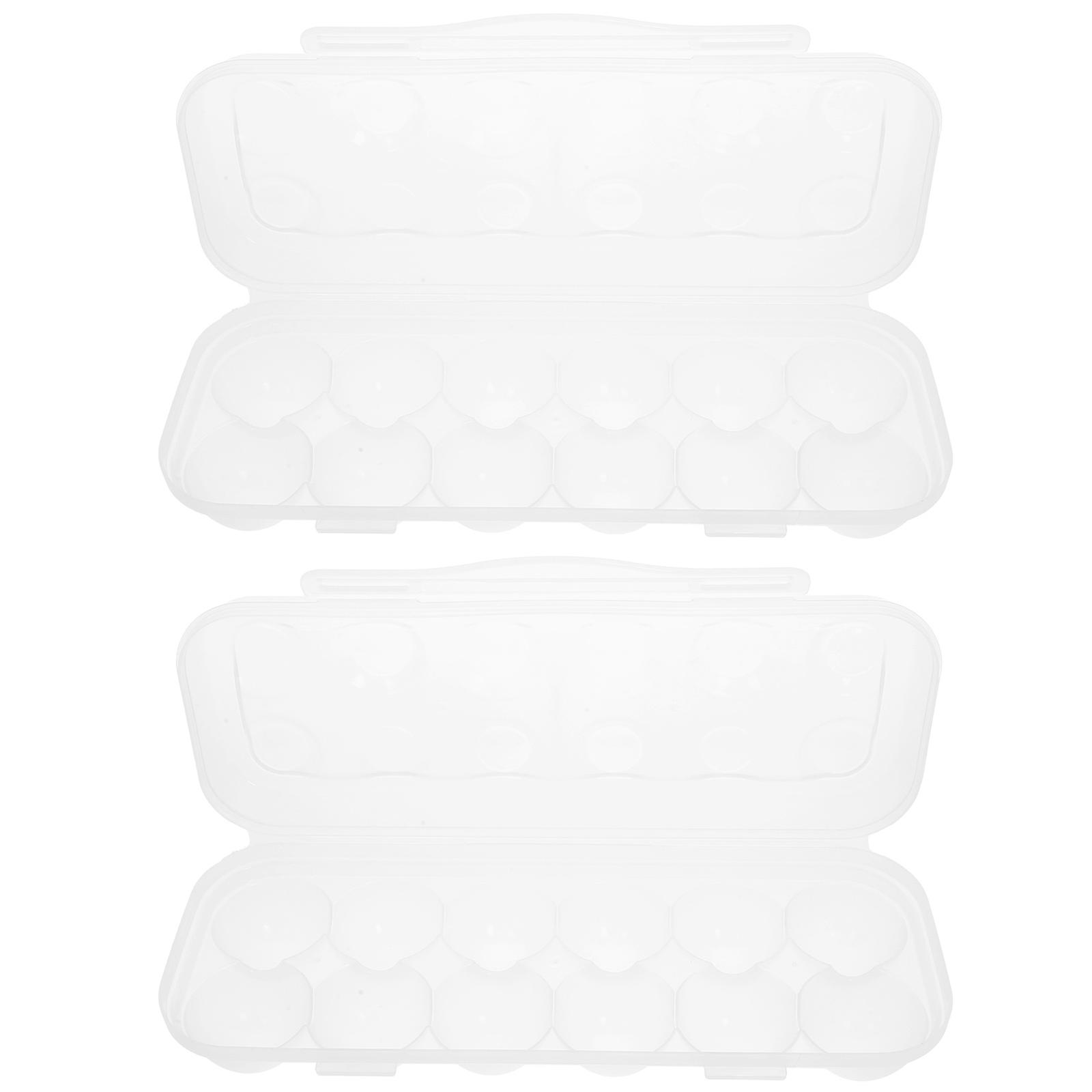 2pcs Fridge Egg Organizer Refrigerator Egg Organizer Reusable Egg Holder Egg Container for Kitchen