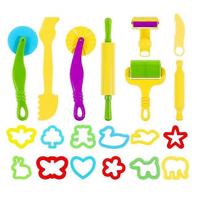 Play Dough Tools for Kids, 20 PCS Playdough Tools Kit Include Animal World Accessory,Molds Rollers Cutters Scissors Suitable for Children Aged 2-4