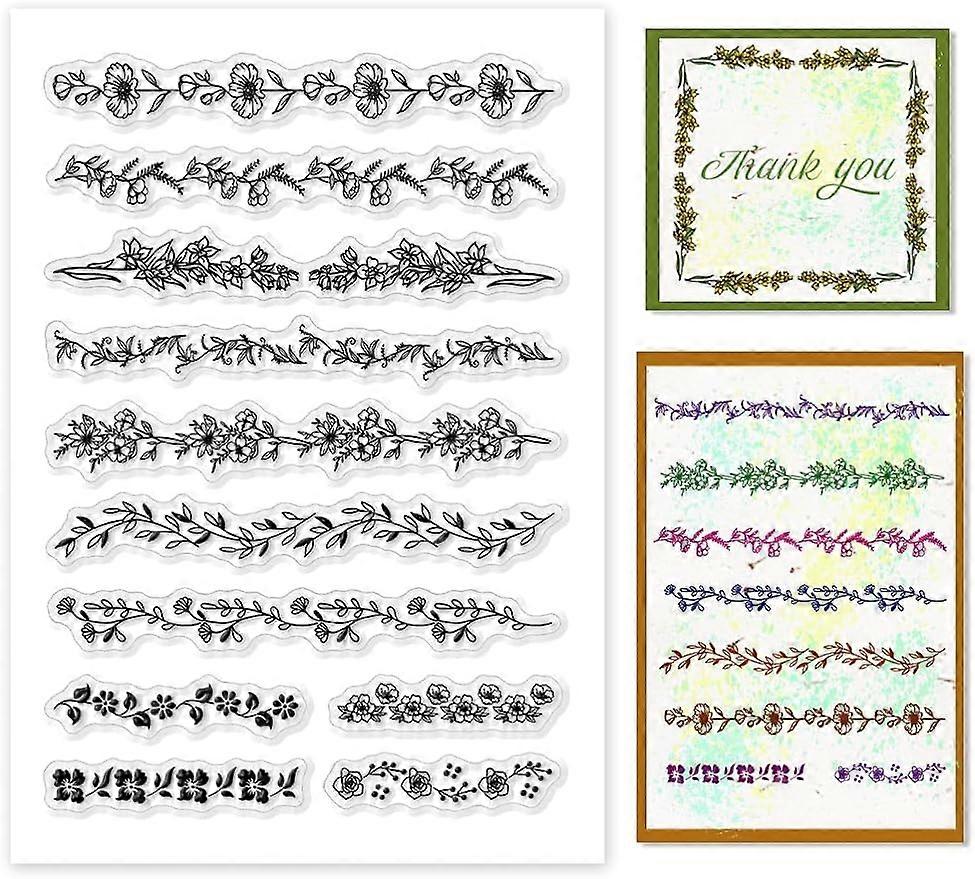 1Sheet Small Bouquet Silicone Clear Stamp Seals