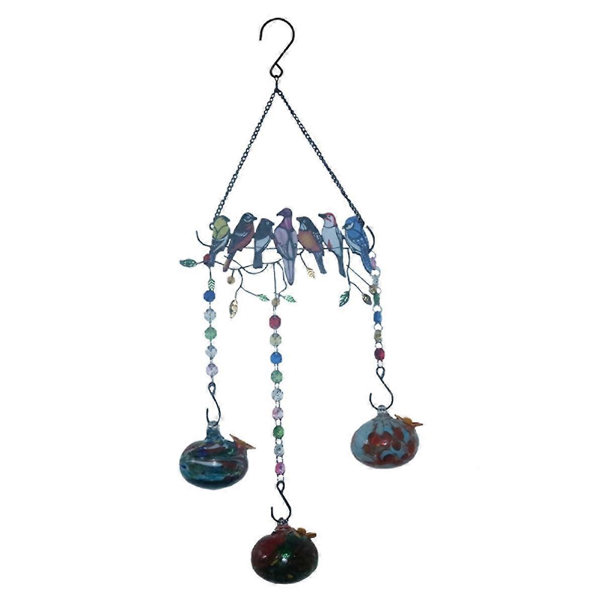 Charming Wind Chimes Bird Feeders, Bird Feeders for Outdoors Hanging Ant and Bee C