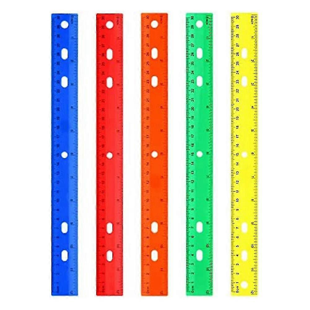 5 Pieces Of Color Ruler 5 Kinds Of Color Measuring Tools For Children's School