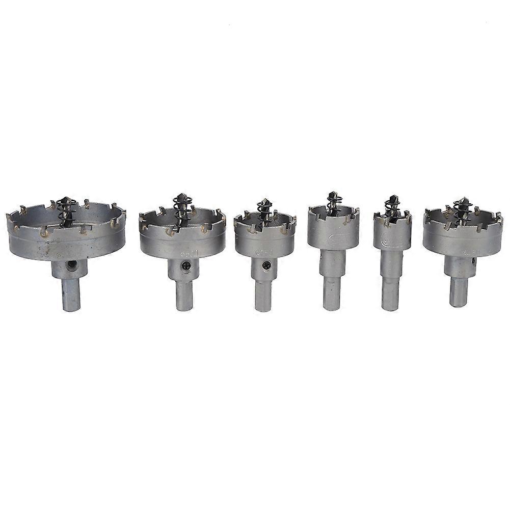 6PCs Hole Saw Bit Electrical Tools Hand Tool Accessory Large-Size Cemented Carbide for Iron