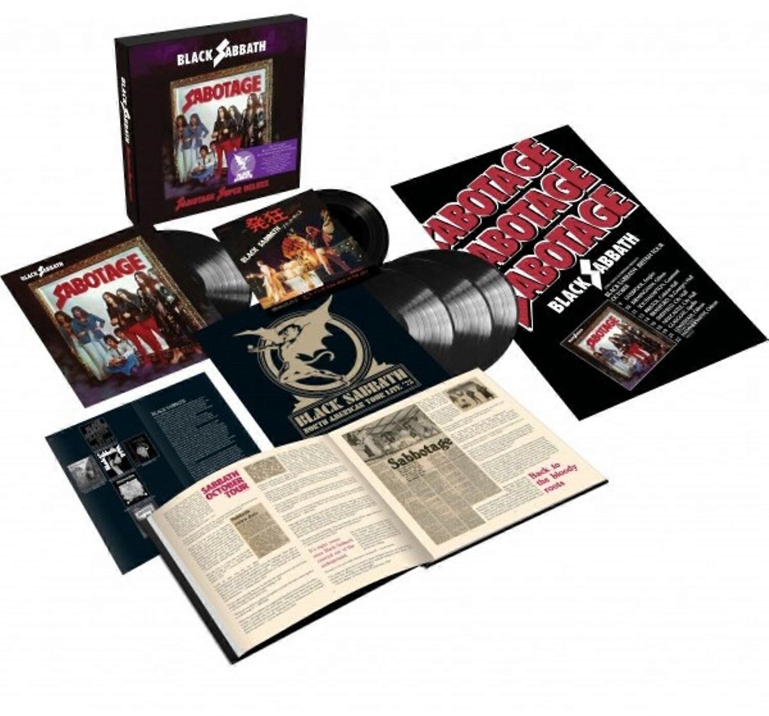 Rhino Black Sabbath - Sabotage (Super Deluxe Edition)(4LP+7") [VINILE LP] Articolo oversize versato, con bonus 7", cofanetto, Deluxe ed importazion...