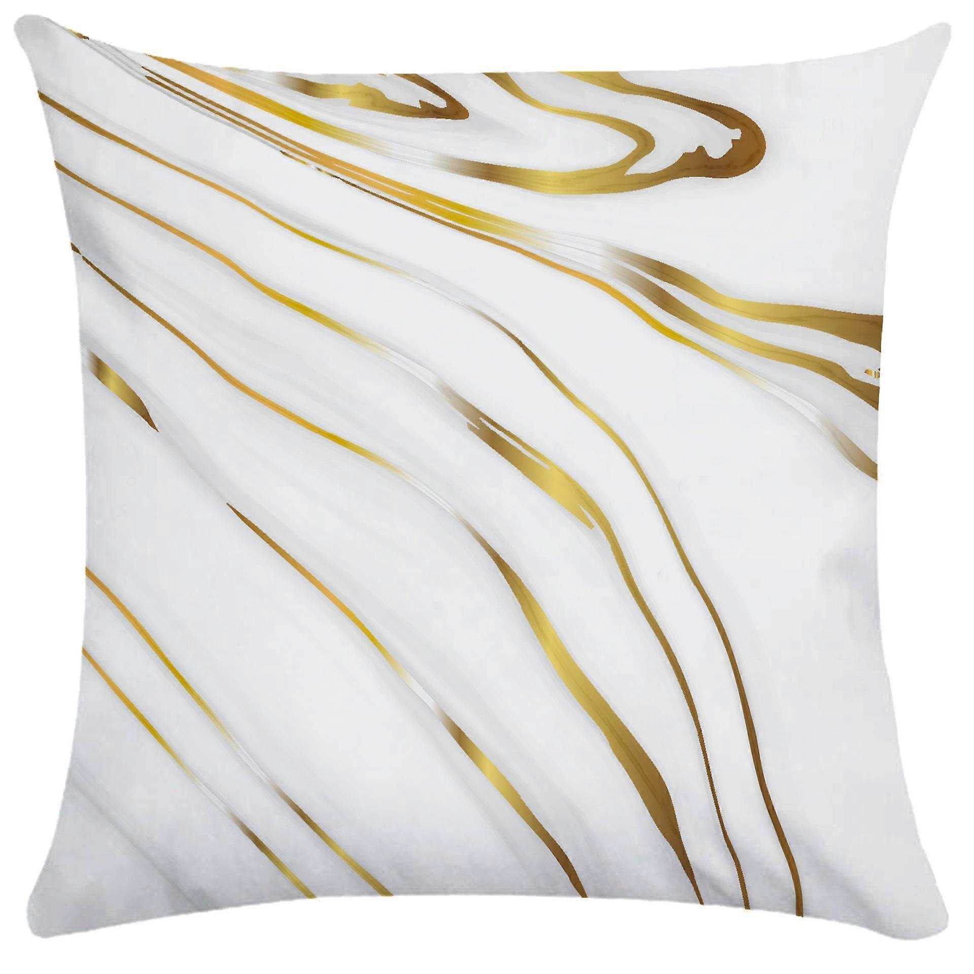 غطاء وسادة تظليل هندسي ذهبي ناعم قصير أفخم غطاء وسادة غرفة المعيشة وسادة أريكة وسادة في الهواء الطلق تصميم مقعد السيارة 1803jpjcjh