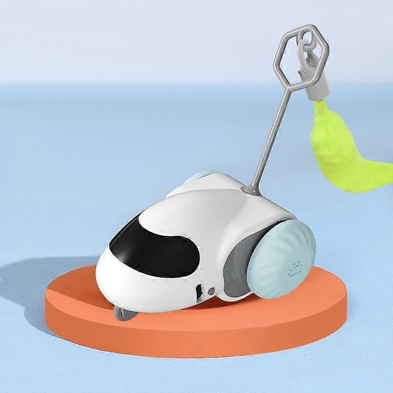 Remote Control Smart Cat Toy Automatic Rolling Pet Toys Cat Stick Teaser USB Rechargeable for Cats/Kitten Small Dogs Funny Toy Pet Supplies