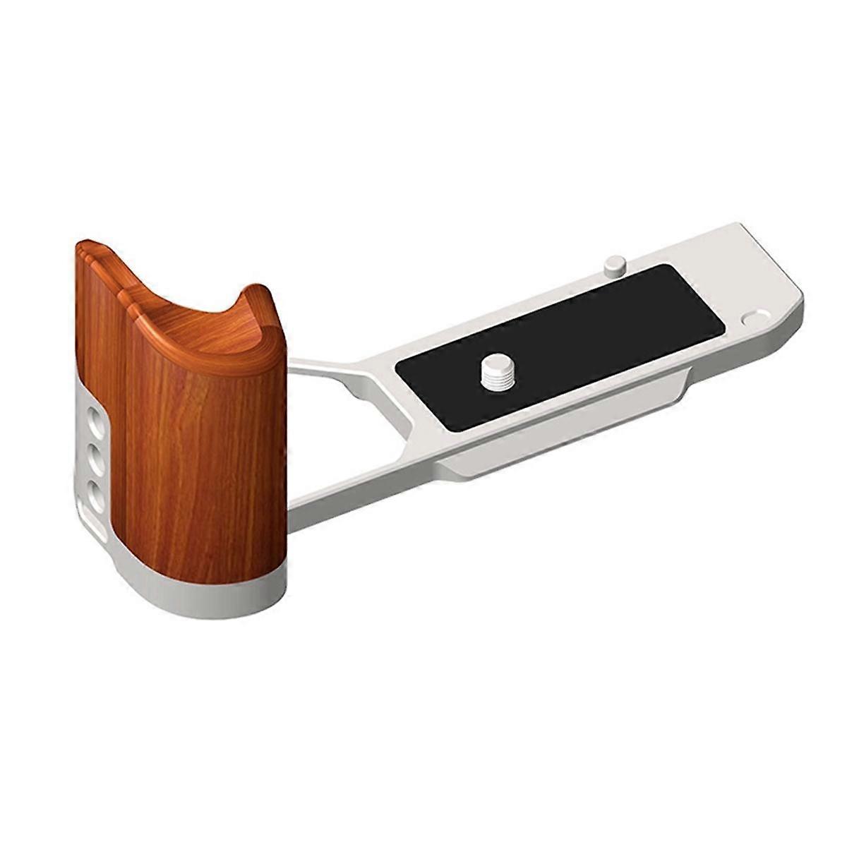 Camera L-Shaped Bracket Plate Wooden Handle Bracket for Camera Base Plate Camera Tripod Photography Bracket B