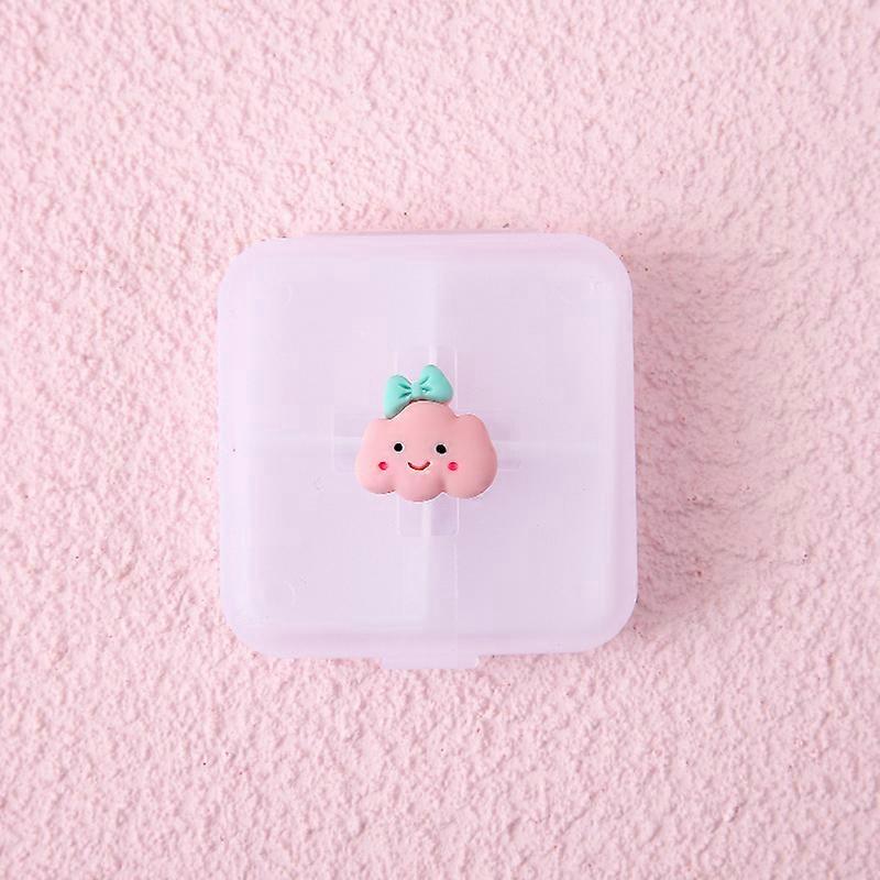 2023 New Design Pill Case Portable 4 Grids Nordic Pill Box Drug Tablet Medicine Storage Holder Splitter Organizer Container Case