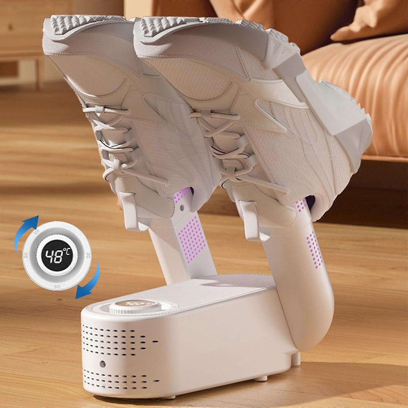 Secador de botas para botas Secador de sapatos com soprador de calor Secador de luvas Aquecedor de botas Rack seco ajustável Portas secas dobráveis Temporizador inteligente