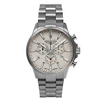 Bauhaus aviation Men's Analog Quartz watch with Titanium bracelet 2880M-5
