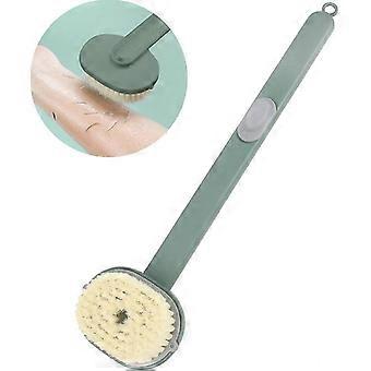 Long Handle Shower Brush with Detachable Back Scratcher