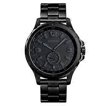 Skmei 1513 Fashion Trendy Steel Band Quartz Watch Reloj de ocio impermeable para hombres