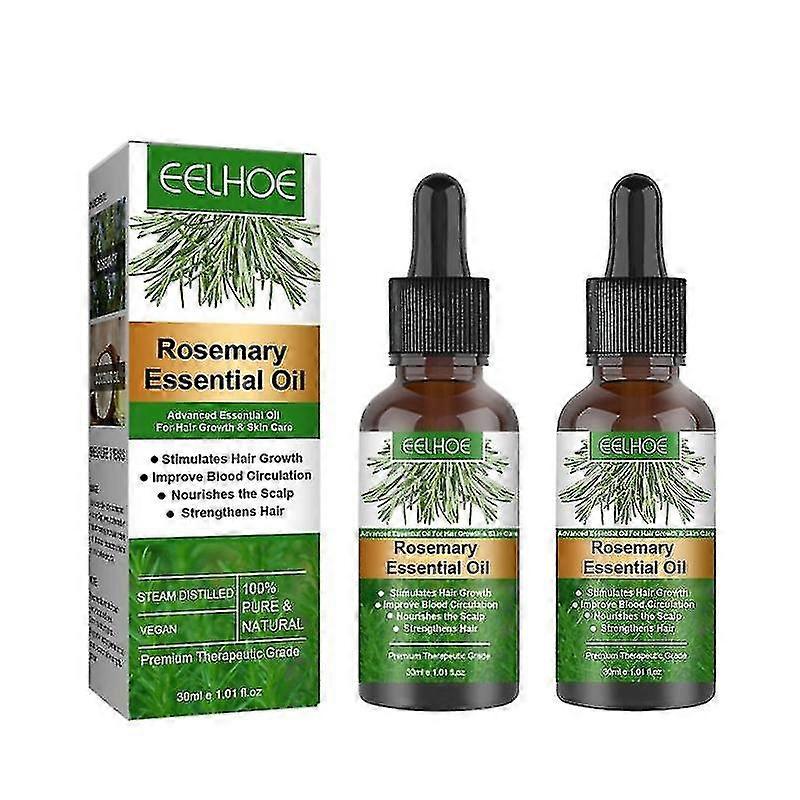 2szt Porost Włosów Olej Kokosowy Olejek Eteryczny Rozmaryn Włosy Wzmacniający Olejek Odżywczy Do Rozdwojonych Końcówek I Suchych Włosów Mielle Organics 30ml