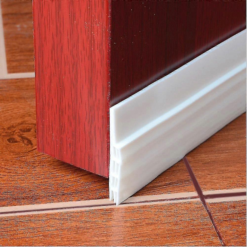 Self-adhesive Stripping Door Bottom Seal Strip, 2" W X 39" L (white)