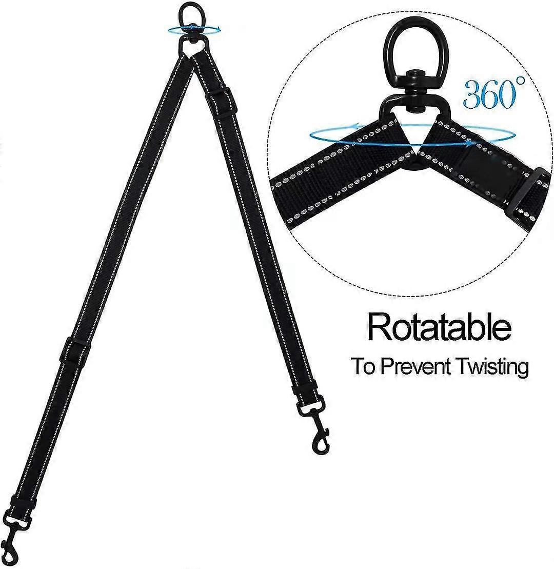 Double Dog Rope Dog Rope No Double Knot Accessories Double Adjustable Reflective Wire Walking Trainer
