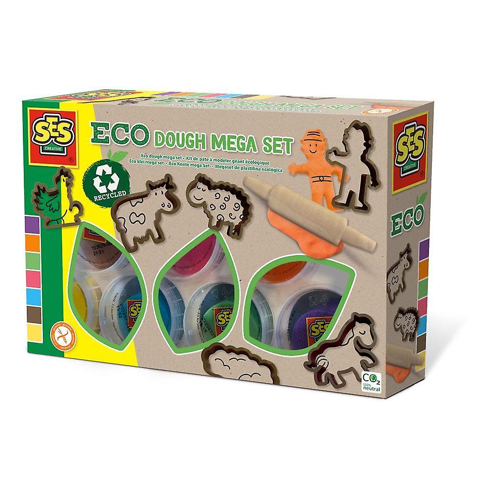 SES Creative Children's Eco Modelling Dough Mega Set with Tools