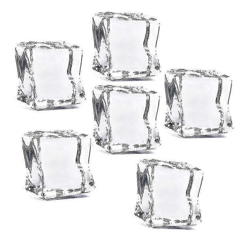 40pcs 30mm σαφή ψεύτικα παγάκια ακρυλικά παγάκια πλαστικά παγάκια για το σπίτι γάμου πάρτυ