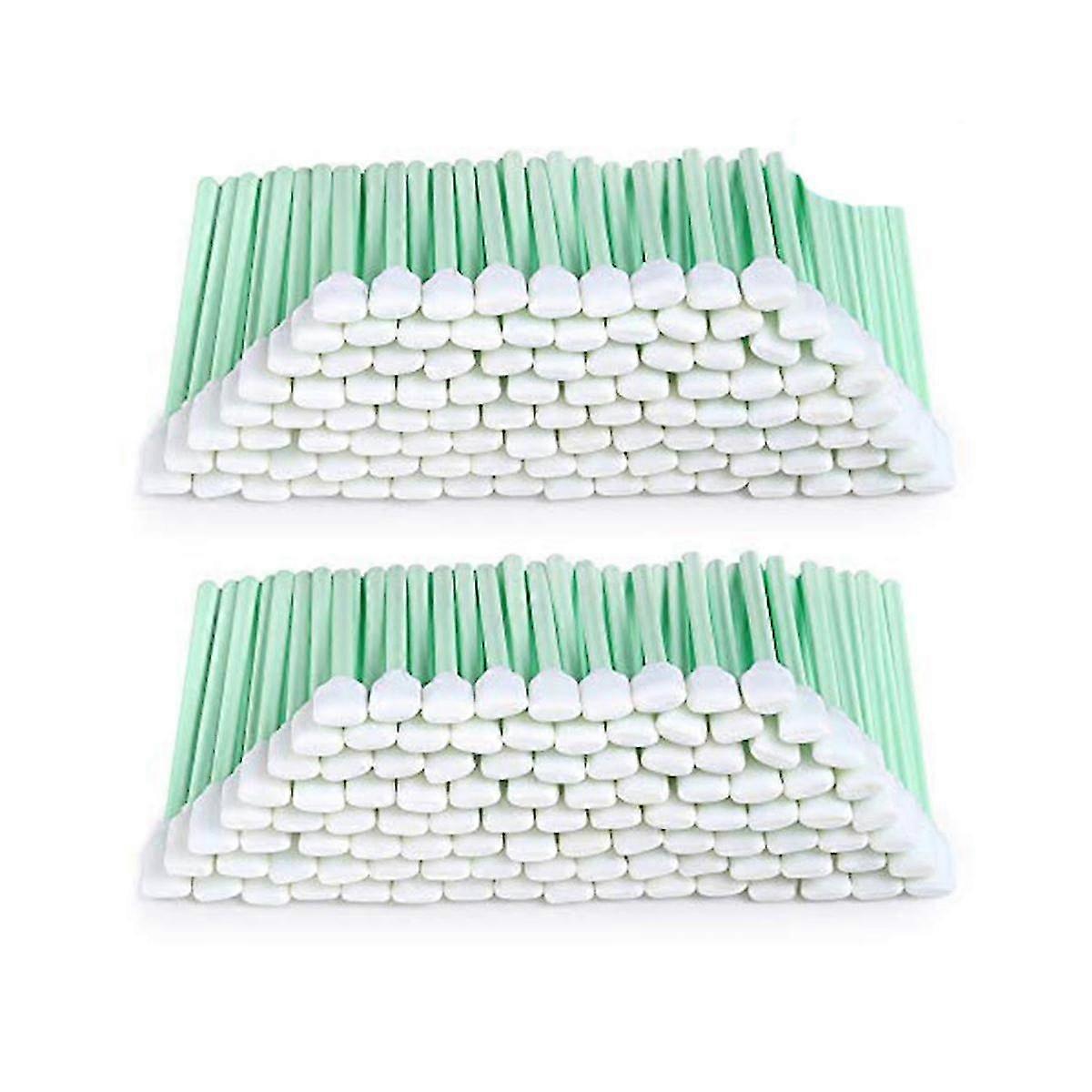 200pcs 5.11 Inch Square Rectangle Foam Cleaning Swab Sticks For Solvent Format Inkjet Printer Optic