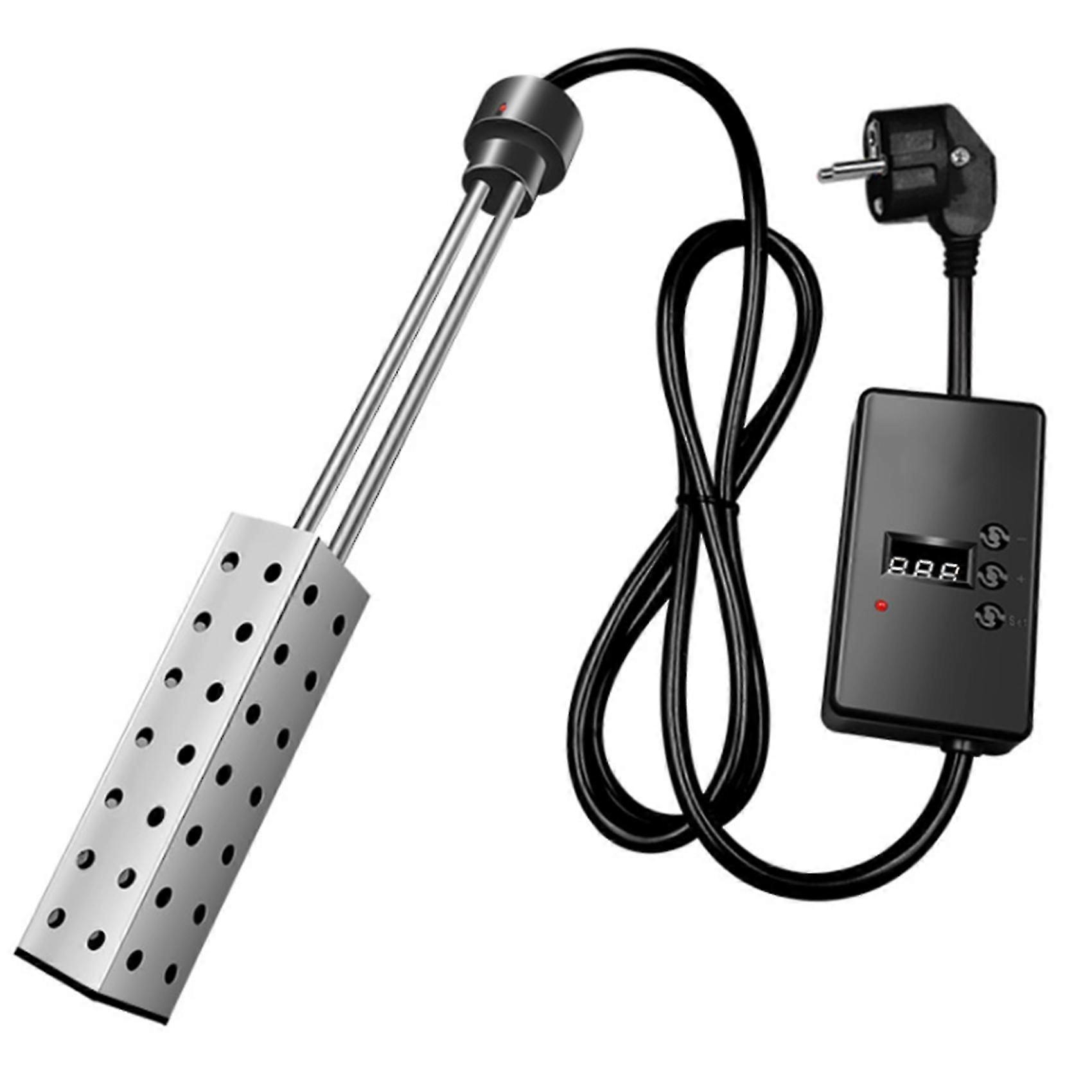 Immersion Water Heater 2500w Electric Bucket Heater With Timer Auto Shut Off Hot Tub Heater For Home Winter Eu Plug