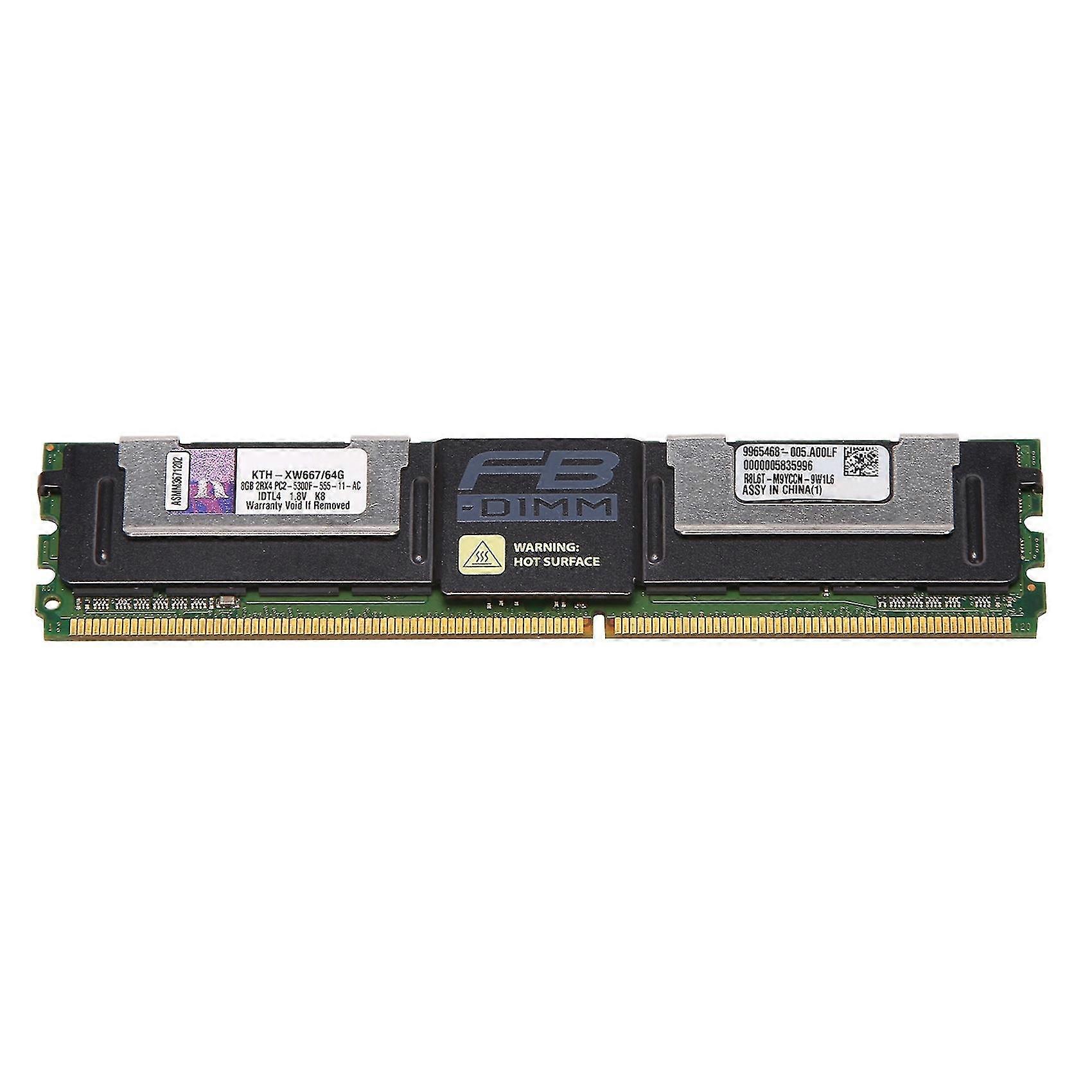 Ddr2 8gb Ram Bellek 667mhz Pc2 5300f 240 Pinler 1.8v Fb Dimm 2rx4 Amd Intel Bellek Ram için
