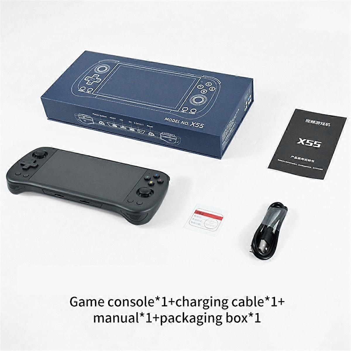 X55 console de jeu portable 16GB 5.5 pouces 1280x720 IPS système de point de vente Retro Video Player Arcade Game for