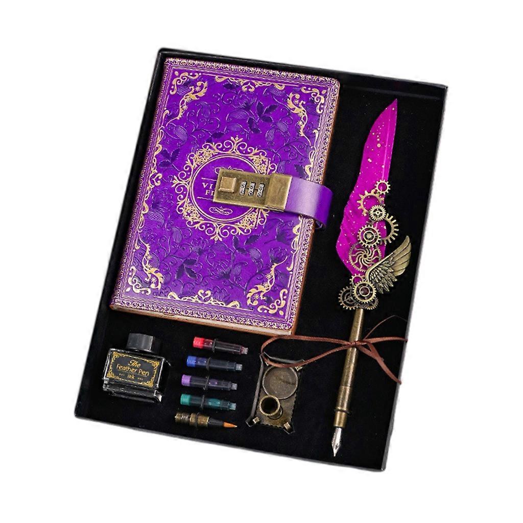 Diary Journal with Lock Secret Diaries Journal Notebook Umbrella Set with Code Lock Kids Notebooks with Combination Lock
