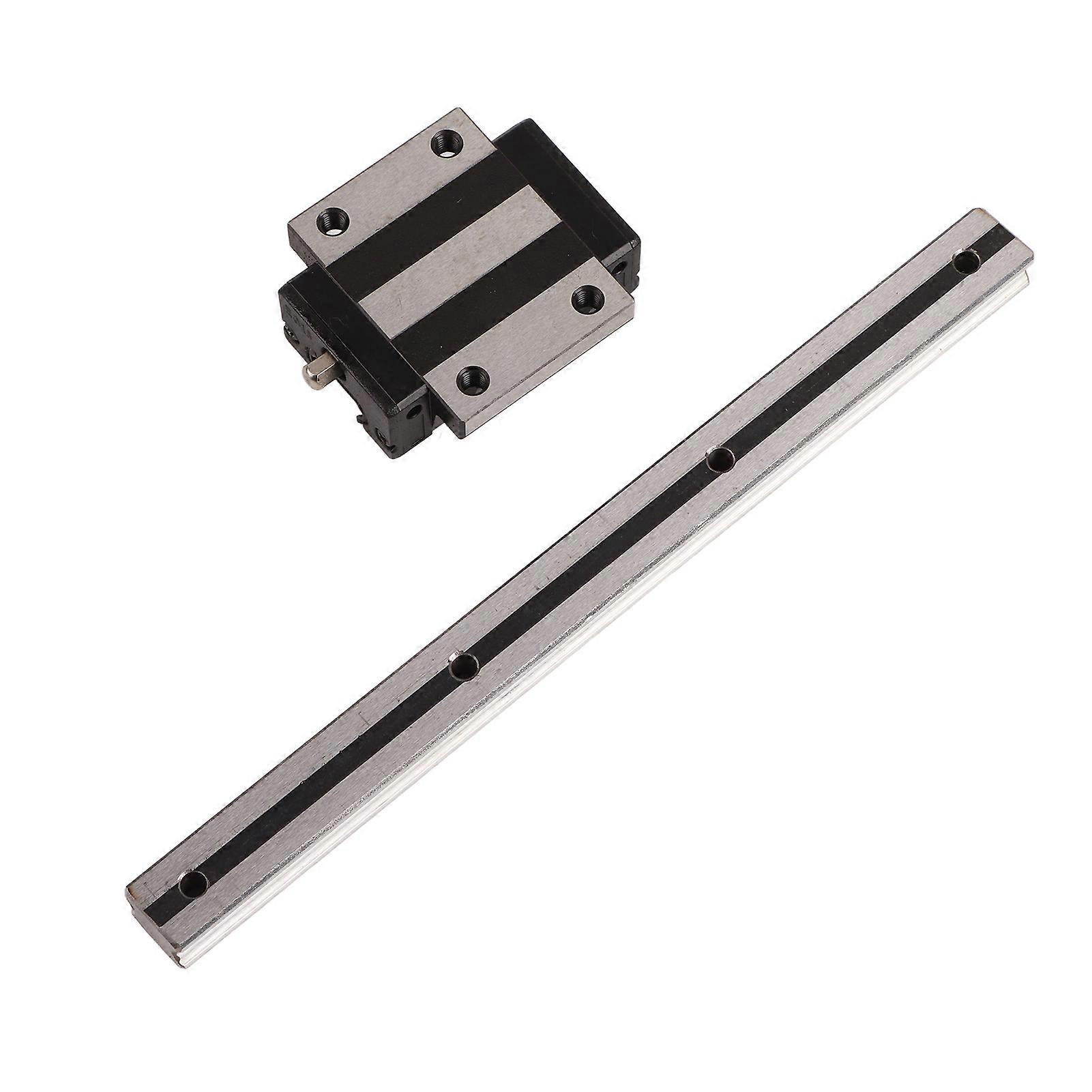 Linear Sliding Guide Kit Rust Corrosion Resistant Bearing Steel Linear Motion Guide Slider Block Set for 3D Printer 200mm/7.9in