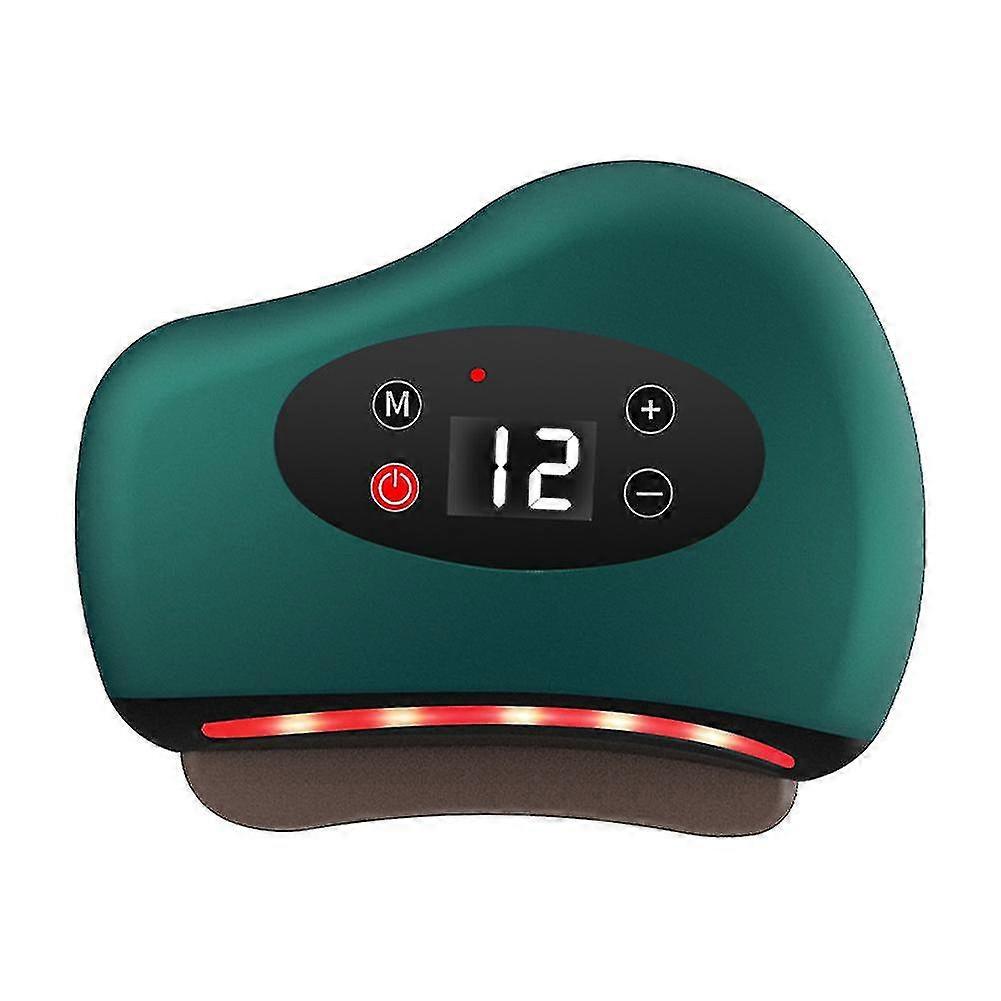 Electric Scraping Massager Hot Stone Heating Scraper Usb Charging Vibration Massager