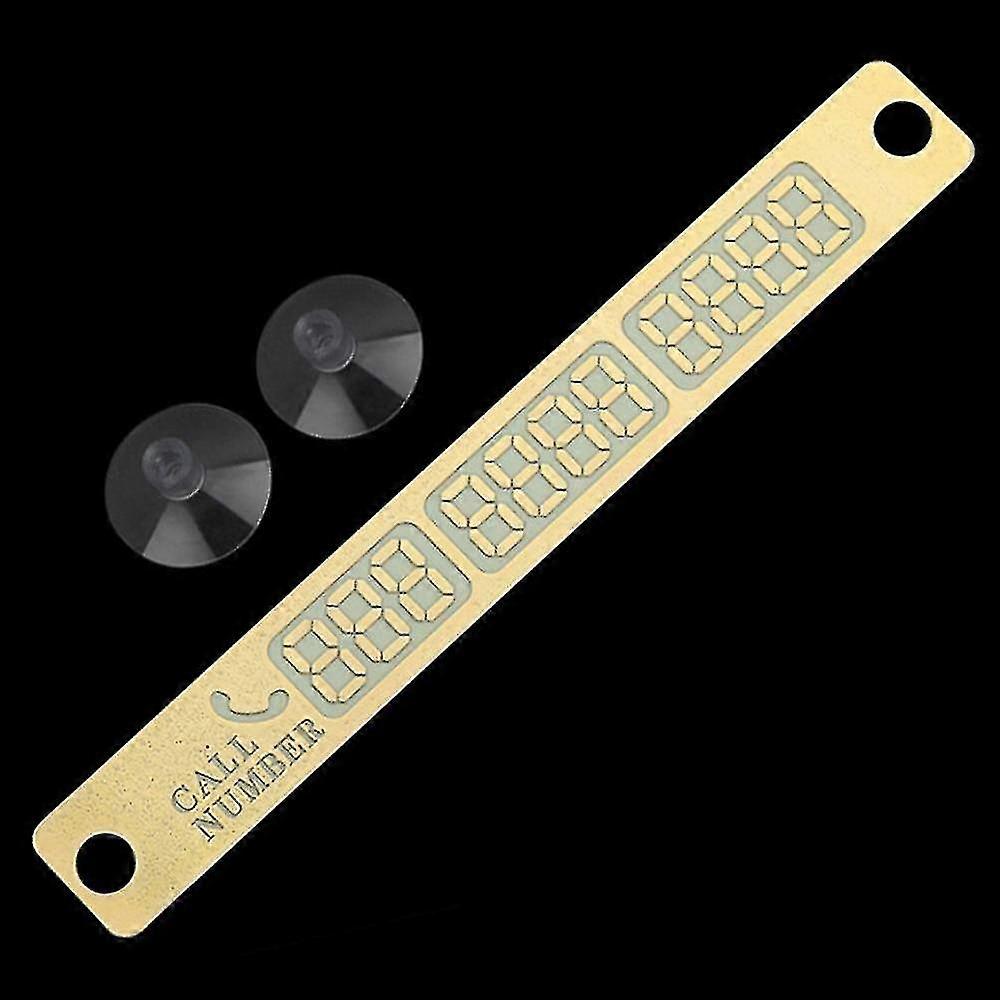Car Styling Temporary Parking Phone Number Card Plate