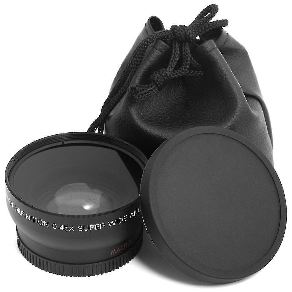 55mm Macro Wide Angle Lens 0.45x Hd For Sony Dslr A230 A350 A300 A330 A500