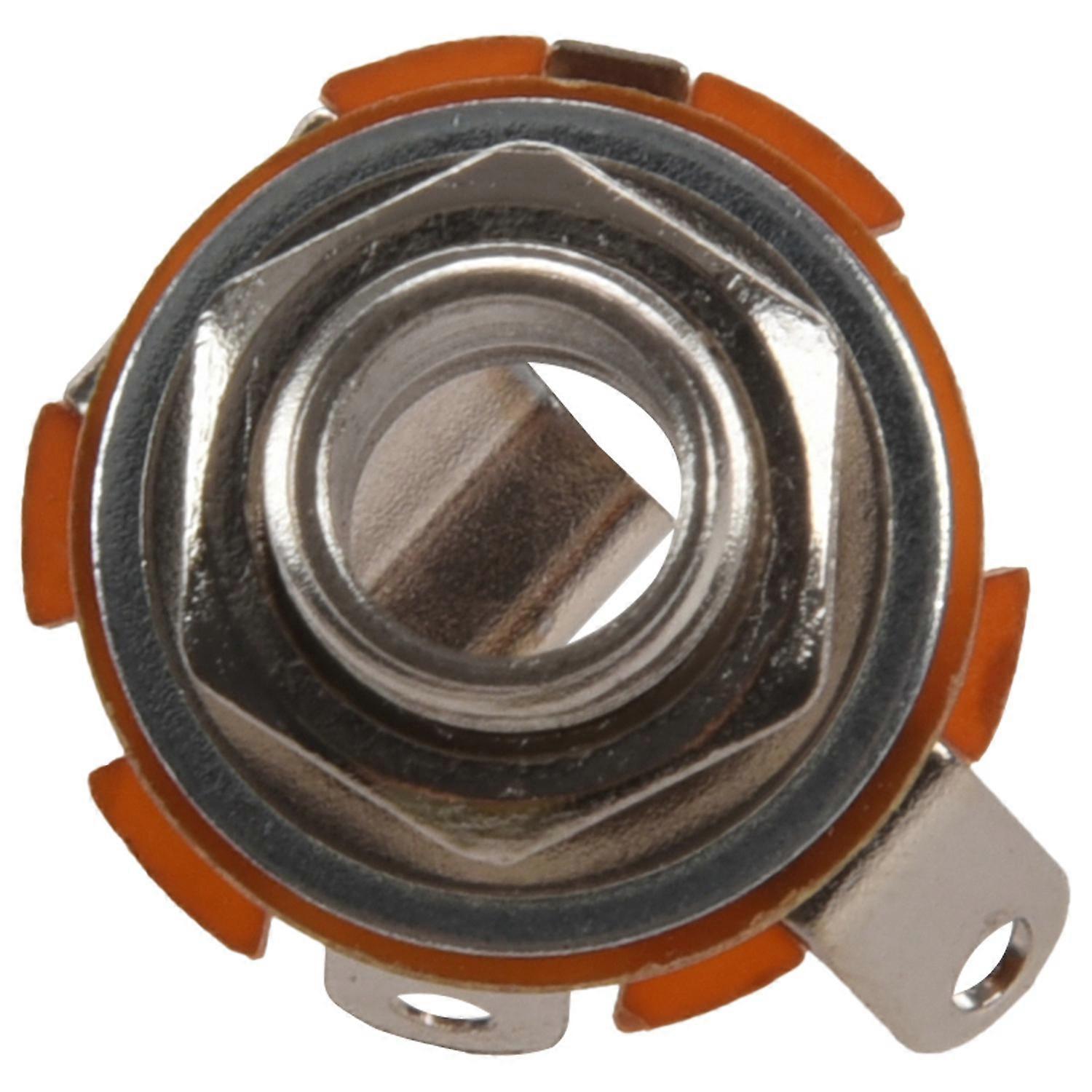 Gitarrdelar och tillbehör 1/4 6.35mm 2-ledare Mono Chassi Gitarrjack Ingång Utgång