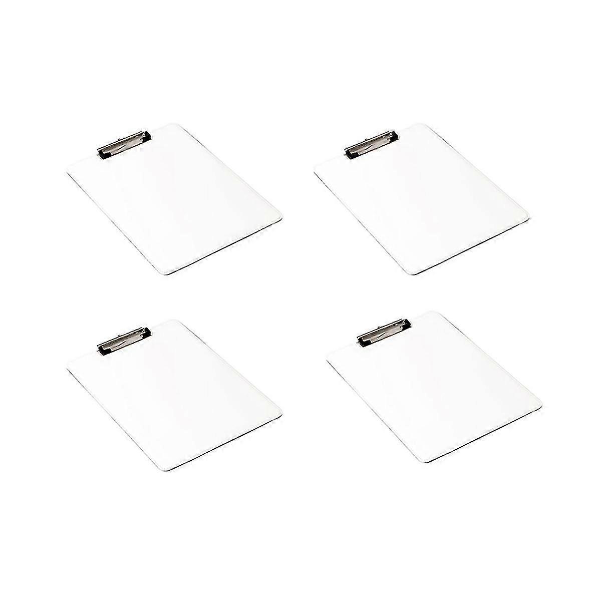 4pcs Sublimation Blank Pu Leather Document Folders For A4/ Letter Size Sheets