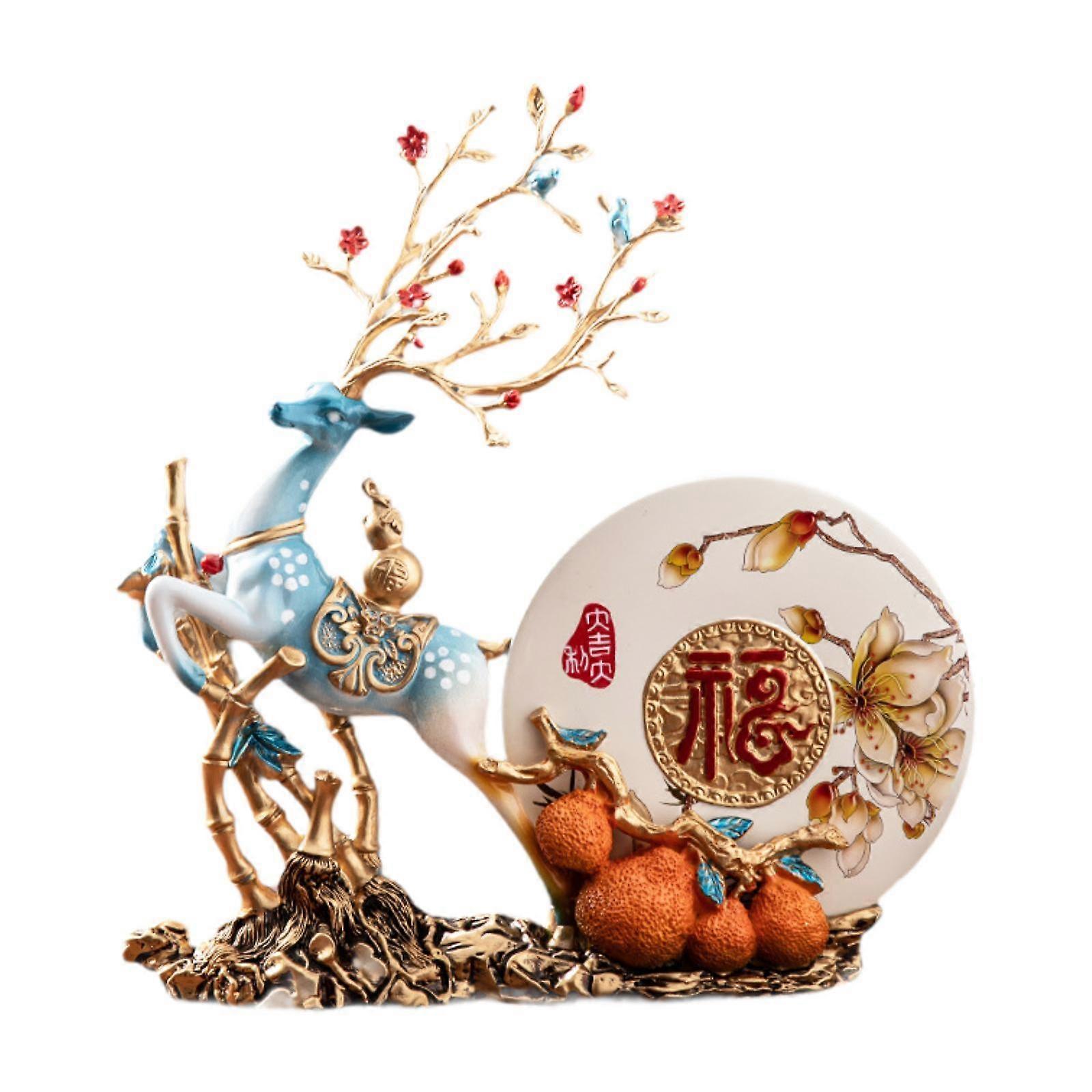 Deer Figurine Creative Deer Deer Statue for Entryway Office Home Decorations