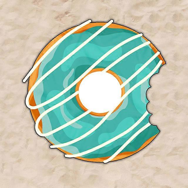 Donut Beach Mat Shaped Swimming Towels Beach Towel Irregular Towel Material Doughnut Mat Bath Towel Bath Robe Travel Towel Camp