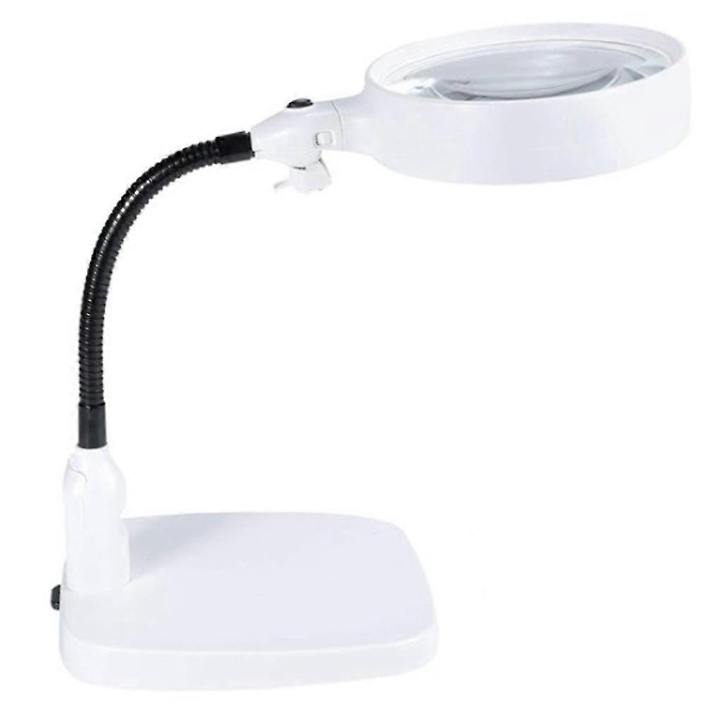 LED Desk Magnifier with 120mm 10X Lens Bright Light Magnifying Tool Repair Tools Illuminated Table