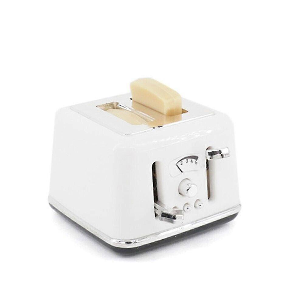 Miniature Dollhouse Bread Toaster Lifelike Accessories for 1/12 Scale Dolls