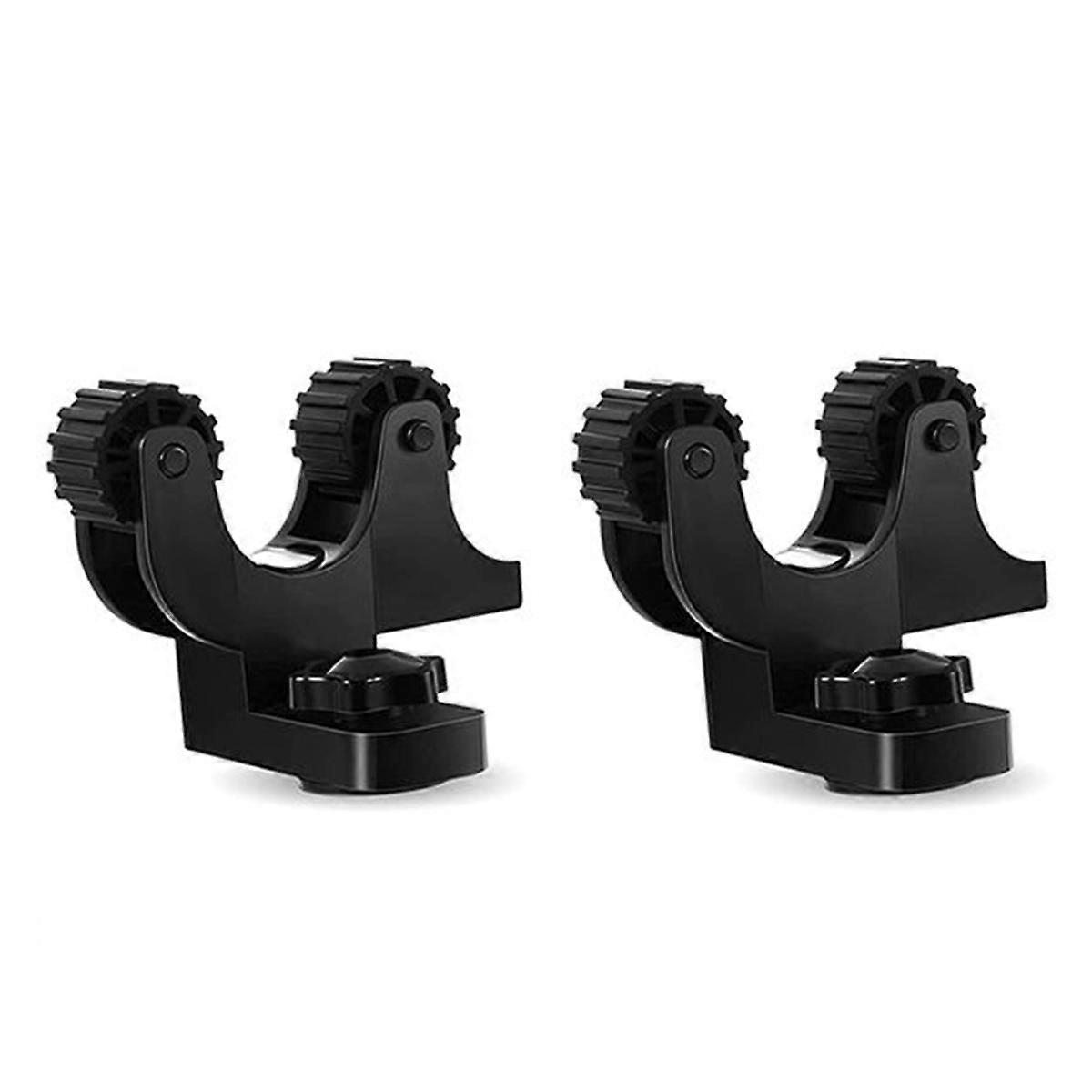 Kayak Paddle Holder, 2 Pcs Black Kayak Track Mount Paddle Holders Plastic Kayak Rail Paddle Clips Canoe Oar Holders