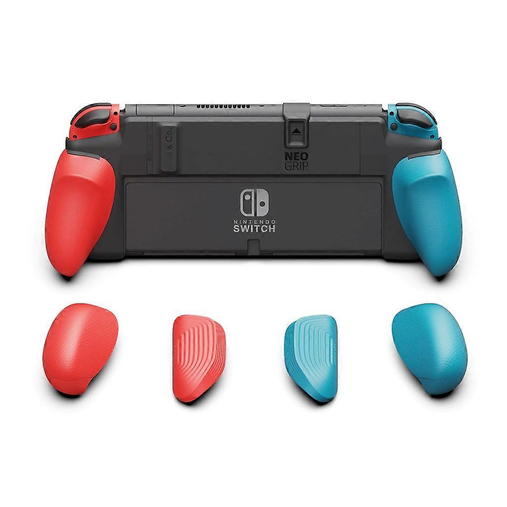Skull & Co. NeoGrip with Replaceable Ergonomic Grip Protective Case for Nintendo Switch OLED and Regular Switch