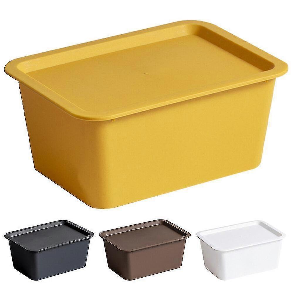 4pcs Multicolor Storage Bins - Stackable Plastic Containers for Sundries Books