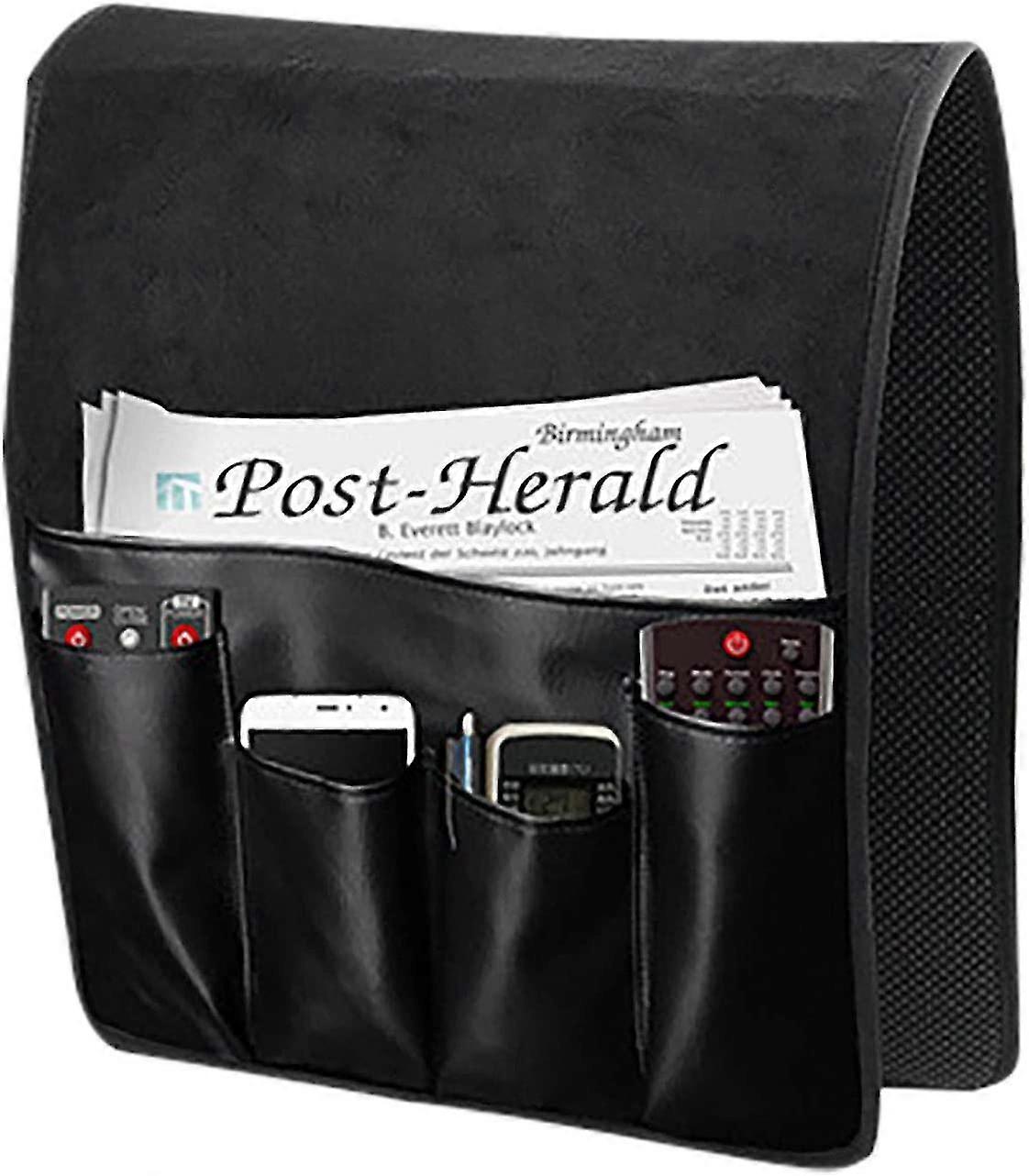 Borsa Portaoggetti Per Divano, Poltrona, Letto; Organizer Per Bracciolo Del Divano Per Riporre Cellulari Telecomandi E Penne Grigio 98717178 - 5