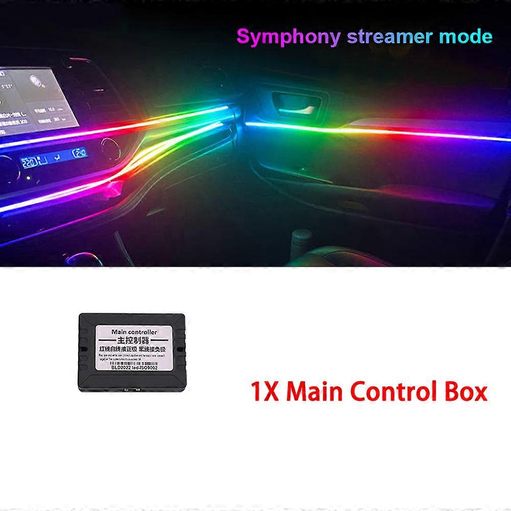 For 18 in 1 Symphony RGB LED 110cm Strips Car Atmosphere Light Bar Strips Replace the Broken Defective Replacement Ambient 12V
