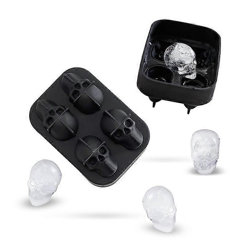 Small Whiskey Ice Ball Mold Skull, 2-Set 8 Small Sphere Ice Cube Molds,1.77 Inch Small Round Ice Cube Molds, Small Ice Cube Sphere, Small Sphere Ice C