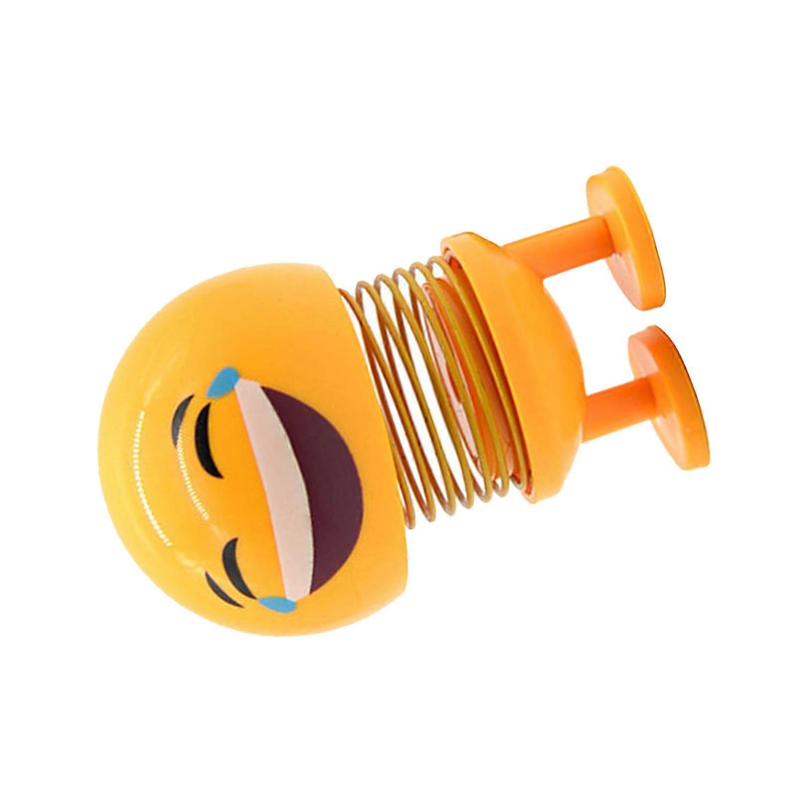 Lovely Face Spring Bobble Head Toy - Reduce Driving Fatigue and Brighten up Your Car or Office Desktop - Type 4