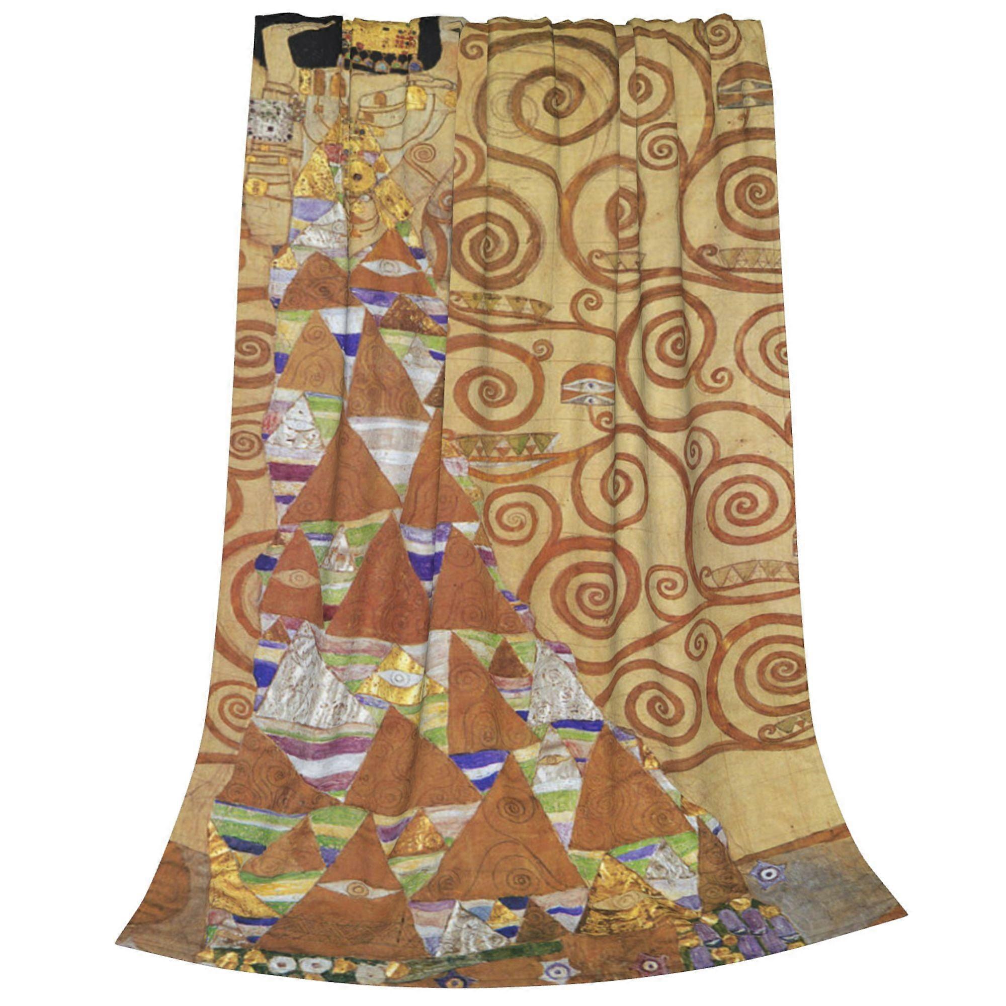 Gustav Klimt Throw Blanket,Weighted Blanket Super Soft Warm Flannel Warm Micro Plush Blanket,Cooling Summer Blanket 50&q-KDE31815