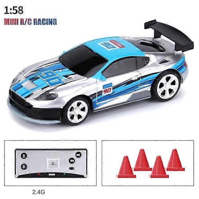 2.4G1/58 Mini Coke Can RC Remote Control Radio Micro Racing Car Led Light AppPhone Sensor Multiplayer Mode Together Vehicle toy