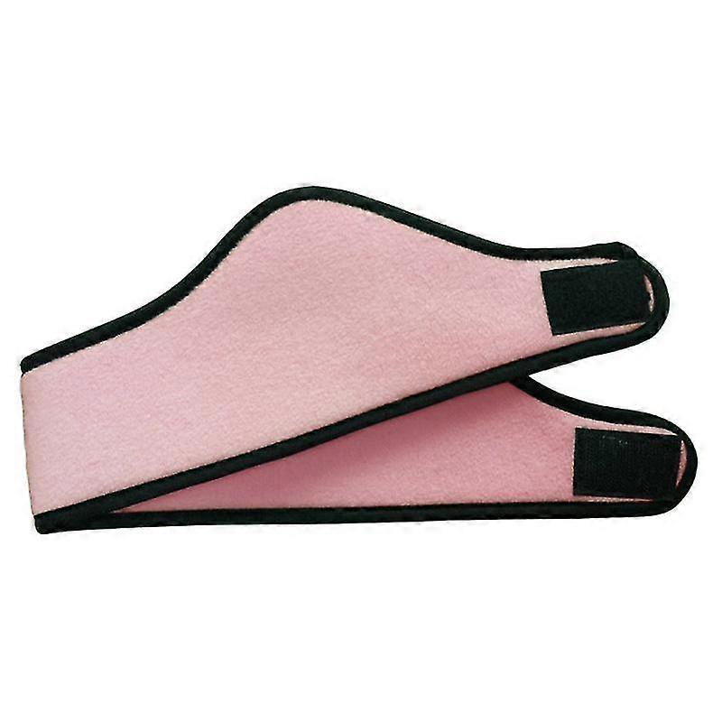 Winter sports elastic ear blocking windproof warm wool bandPink