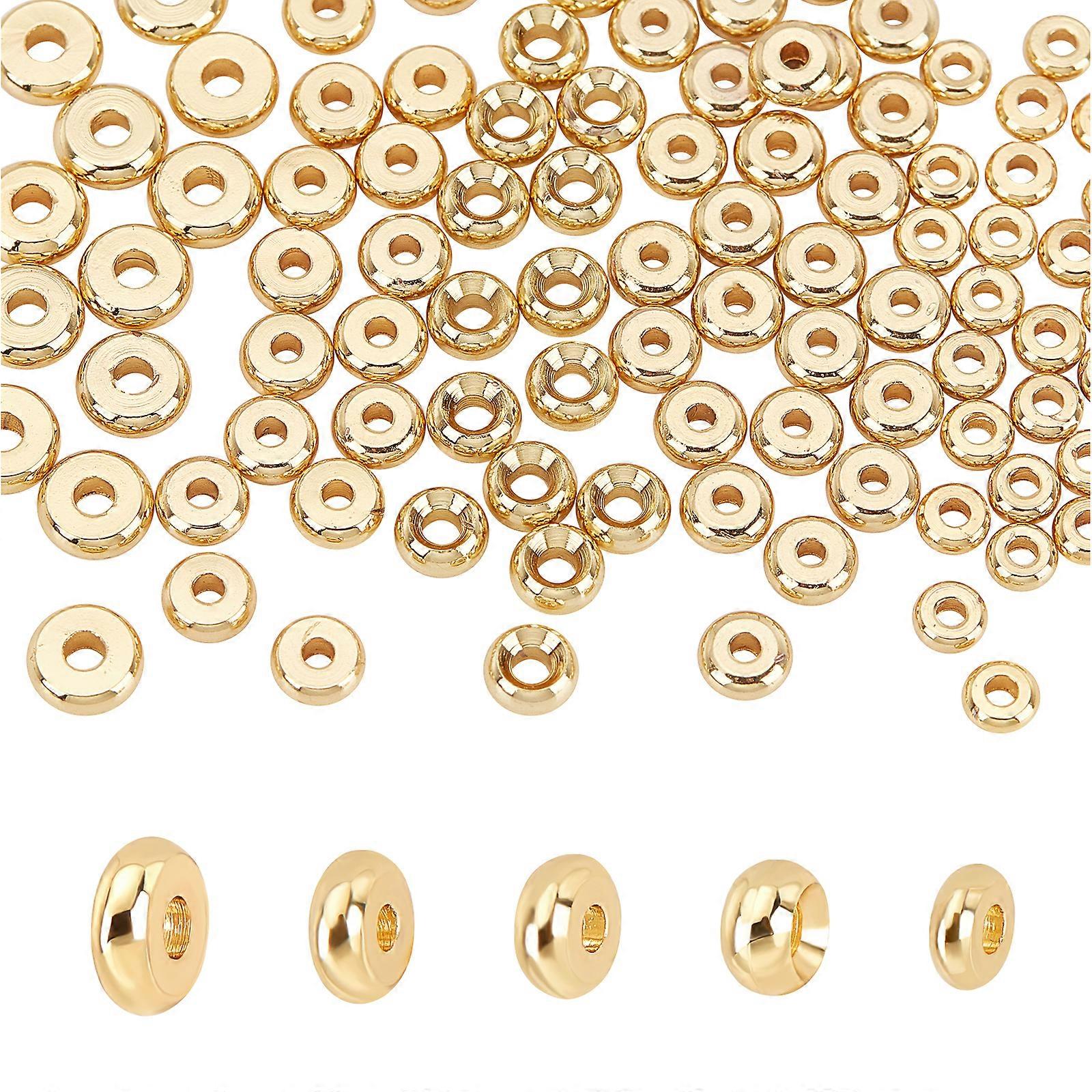 200pcs 14K Golden Spacer Beads