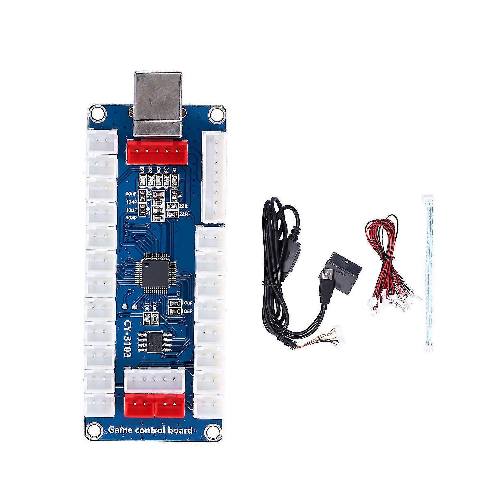 Arcade Controller DIY Kit for Raspberry Pi PS2, USB Encoder with No Delay