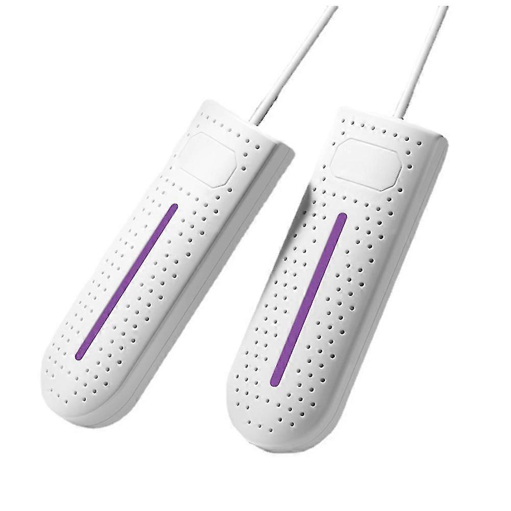 Usb Shoe Dryer With Ultraviolet Sterilization Intelligent Timing For Shoes Socks Slippers, White