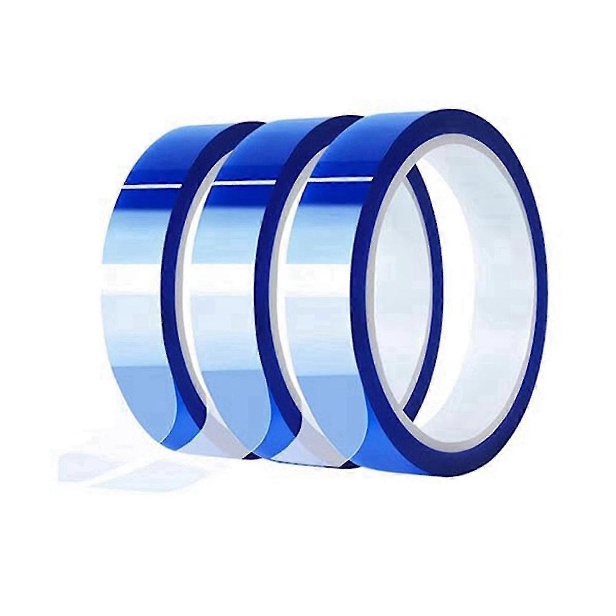20mm Heat Resistant Tape For Sublimation , 33m (108 Ft) 3inch Core High Temp, Strong Adhesion, Blue