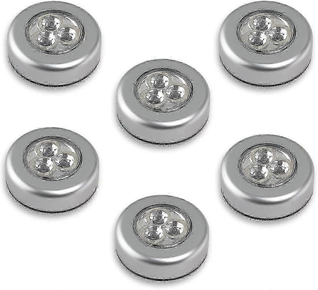 3 Led Lamps On Batteries - You Have To Push On Them To Turn Them On - White Light(6pcs)